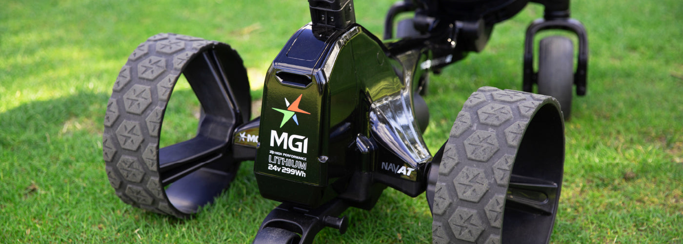MGI Electric Caddy on Grass