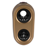 pinloc 5000 ips laser rangefinder front profile gold black