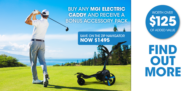 Keep Calm & Play On - MGI Electric Caddy Promotion
