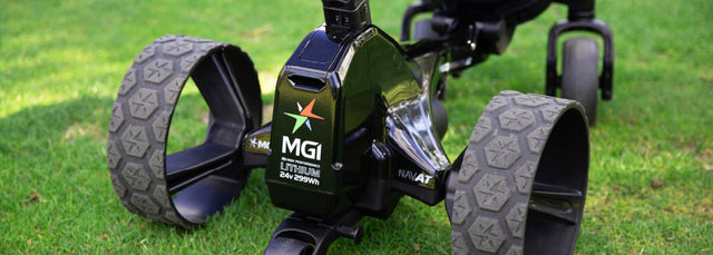 MGI Electric Caddy on Grass