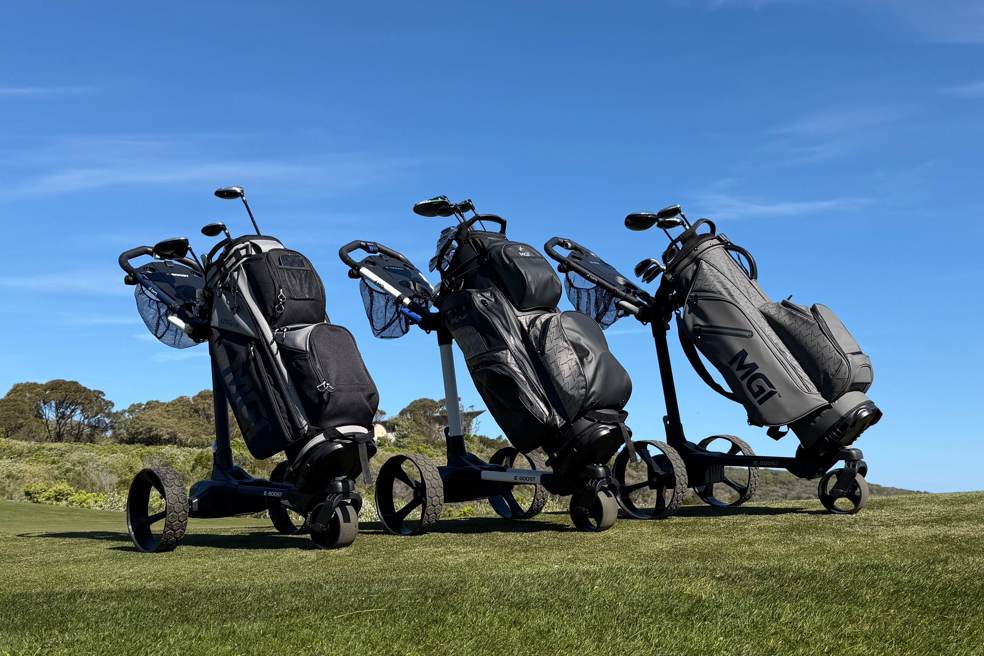 The MGI E-BOOST Electric Golf Push Cart: The Advantages of On-Demand Power Assist