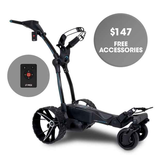 MGI Ai Navigator GPS+ electric golf caddy
