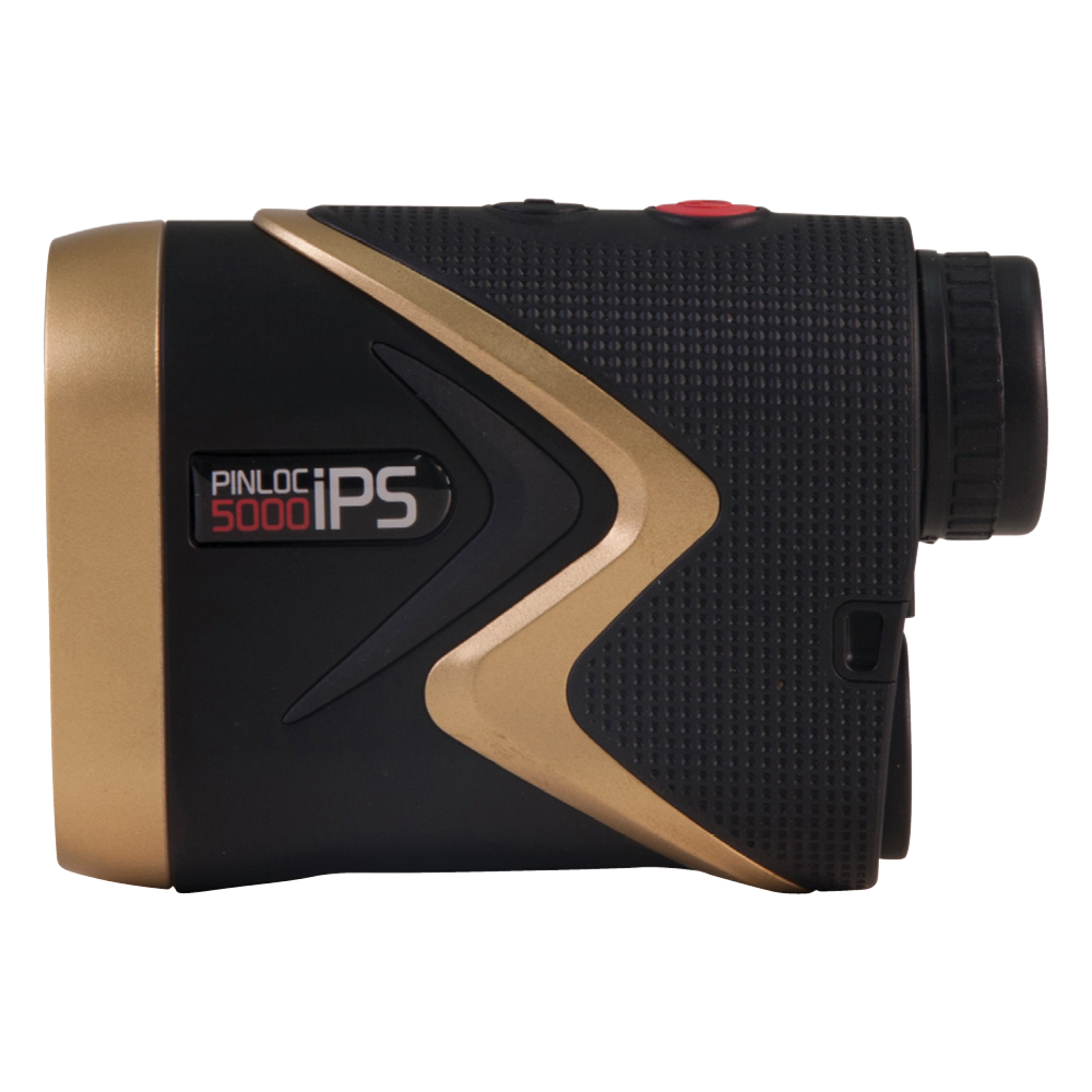 pinloc 5000ips laser rangefinder right side profile gold black