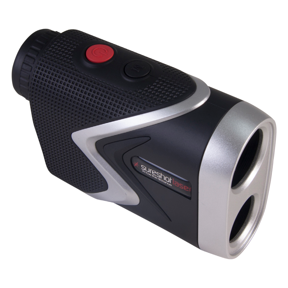 pinloc 5000 ip laser rangefinder left 45 birds eye profile silver black