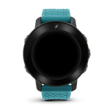 axis gps watch front profile with turquoise band 